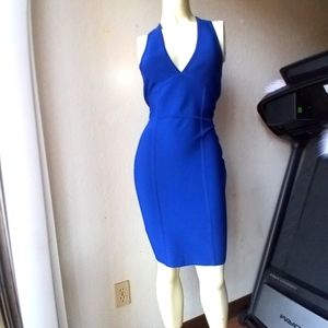BCBGMaxAZRIA dress cocktail dress pencil dress Royal blue